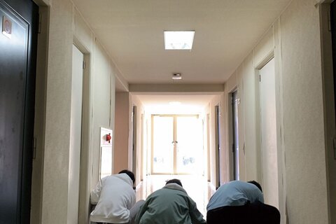 男性寮の掃除