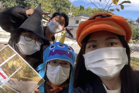 ミッション①各グループで選んだ『風景』の所で写真を撮ります。
