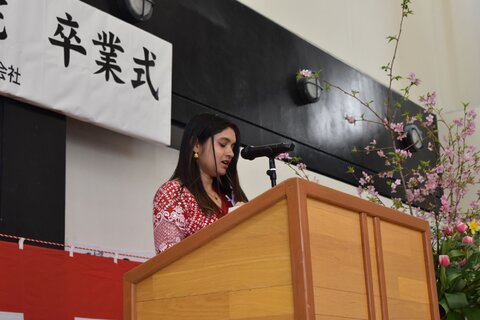 卒業生代表　巣立ちのことば