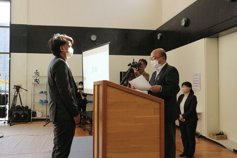 表彰式の様子