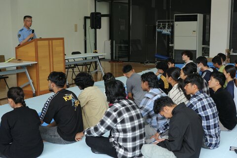 早岐警察署の方の講和